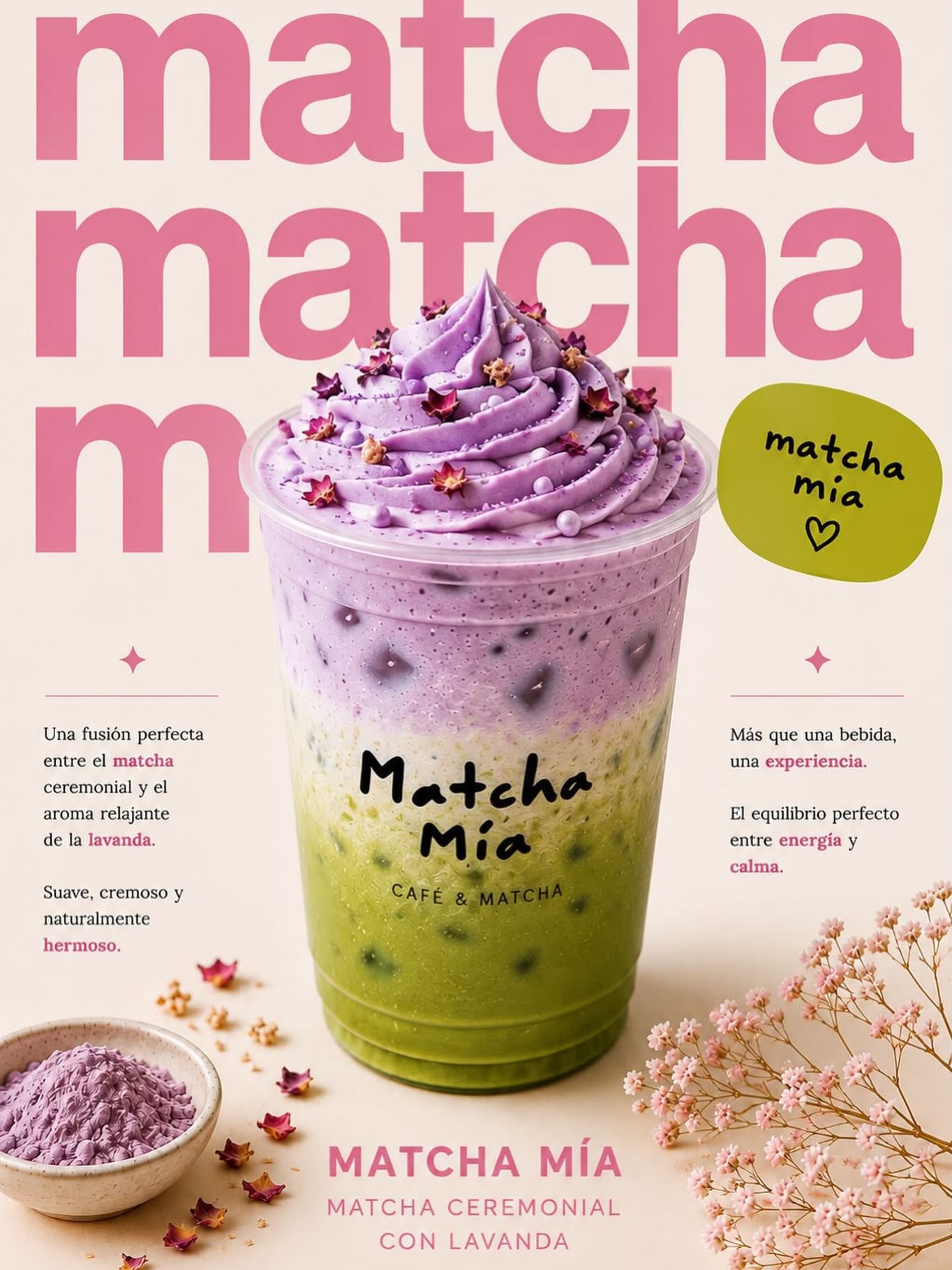 Matcha ceremonial con lavanda de Matcha Mía